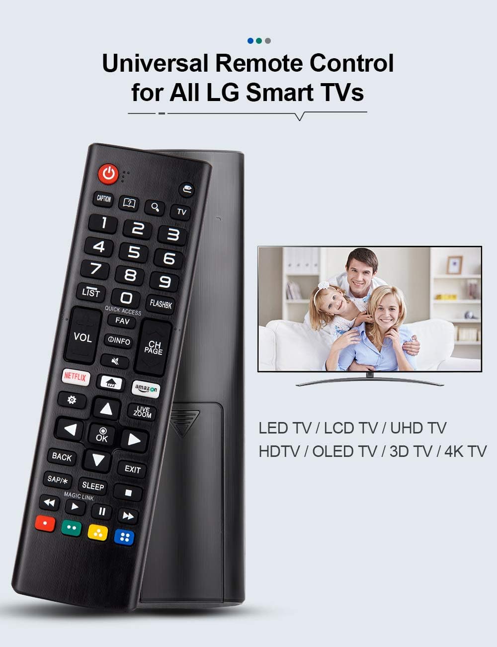 Universal Remote Control for All LG Smart TV LCD LED OLED UH…