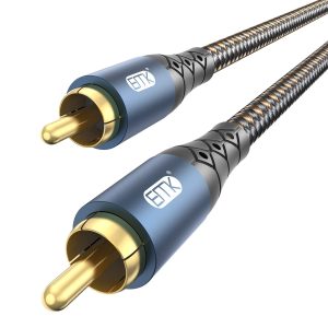Subwoofer Cable RCA to RCA Audio Cable 24K Gold-Plated Nylon...