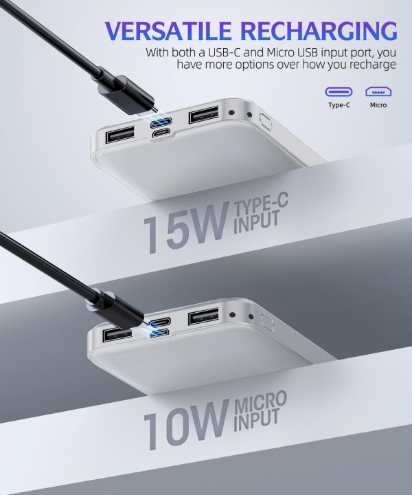 Portable-Charger-Power-Bank - 2 Pack 15000mAh Dual USB Power... - Image 4
