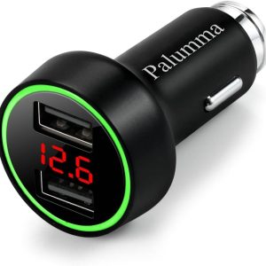 Palumma 24W/4.8A Dual USB Car Charger, 12V to USB Outlet wit...