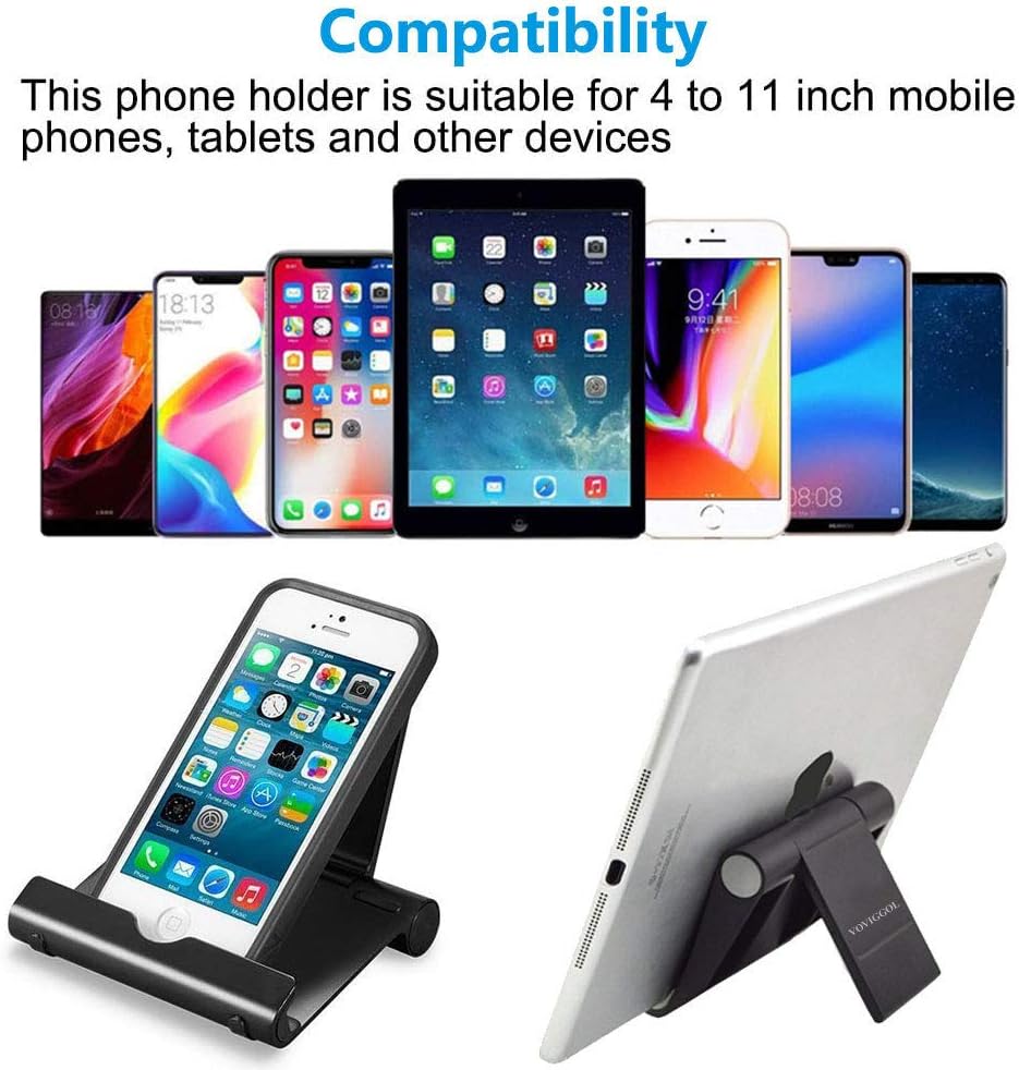 VOVIGGOL 2 Pack Cell Phone Stand for Desk, Foldable Cell Pho…