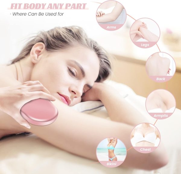 Fochst Crystal Hair Eraser for Women and Men, Reusable Cryst... - Image 3