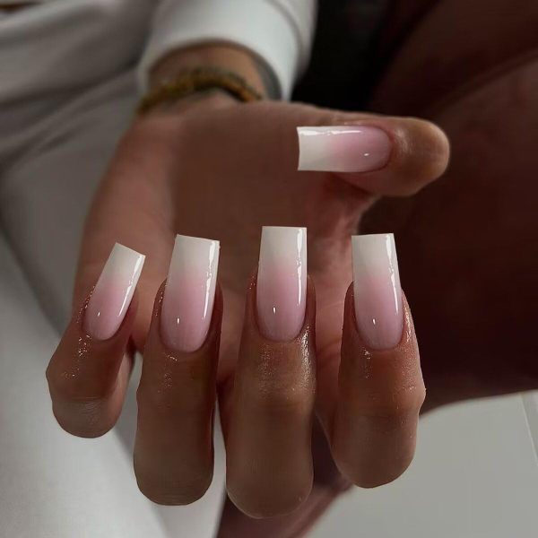 Long Press On Nails Coffin Nails Press Ons, KQueenest Ombre ... - Image 2