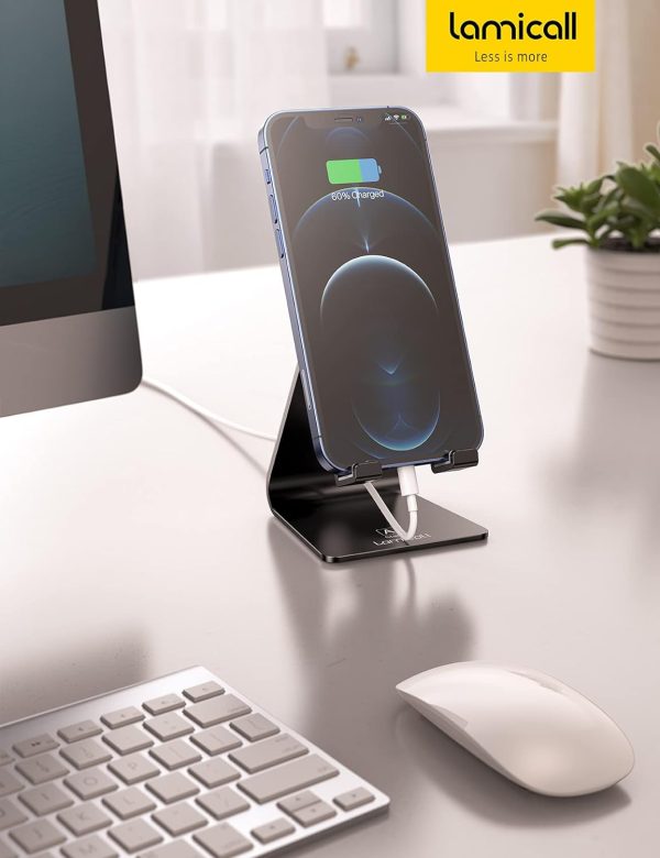 Lamicall Adjustable Cell Phone Stand - Aluminum Desktop Phon... - Image 7