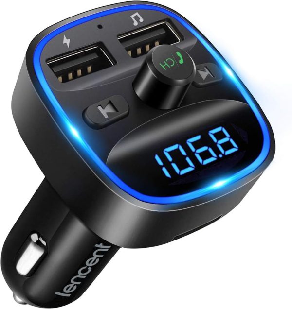 LENCENT FM Transmitter, Bluetooth FM Transmitter Wireless Ra...