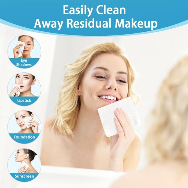 HOMEXCEL Face Towels,Disposable Makeup Remover Wipes,Super S... - Image 3