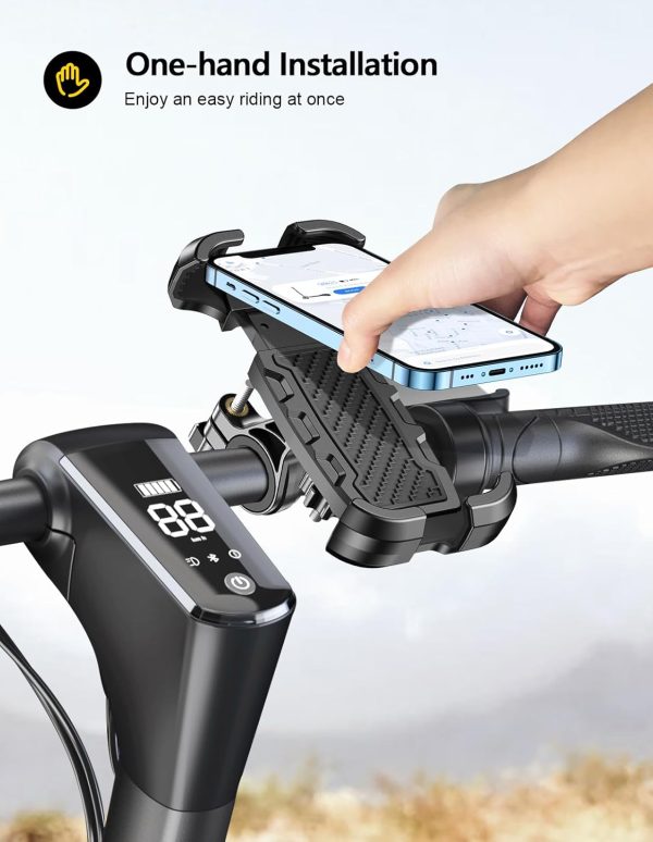 TEUMI Bike Phone Mount, 360° Rotatable Motorcycle Phone Hold... - Image 3
