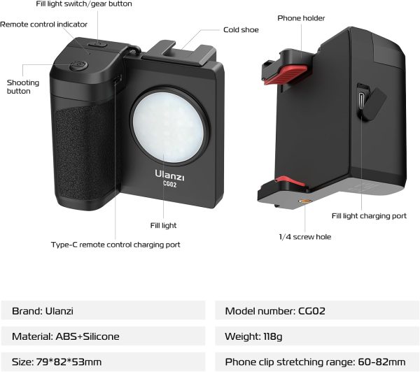 ULANZI CG02 Ungraded Smartphone Camera Shutter Handle Grip w... - Image 5