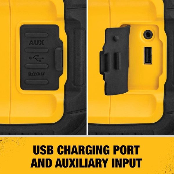 DEWALT 20V MAX* Bluetooth Speaker for Jobsite, Tool Only (DC... - Image 4