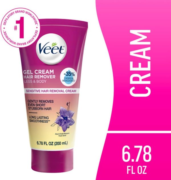 Veet Gel Cream Sensitive Formula Hair Remover With Aloe Vera... - Image 2