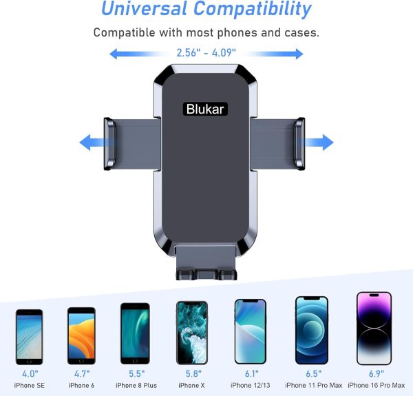 Blukar Phone Holder Car, [Upgraded Strong Suction] Adjustabl... - Image 7