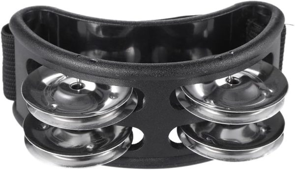 Foot Tambourine Percussion Musical Instrument with Double Ro...