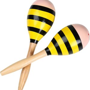 Maracas, Wooden Shaker Musical Percussion Instrument for Adu...