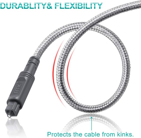 Digital Optical Audio Cable Toslink Cable - [Nylon Braided J... - Image 5