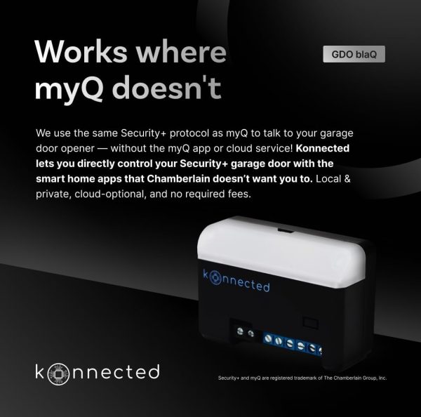 Konnected GDO blaQ - Smart Home Garage Door Opener Accessory... - Image 2