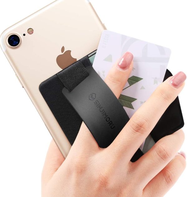 Sinjimoru Cell Phone Wallet Card Holder with Phone Grip, Cel...