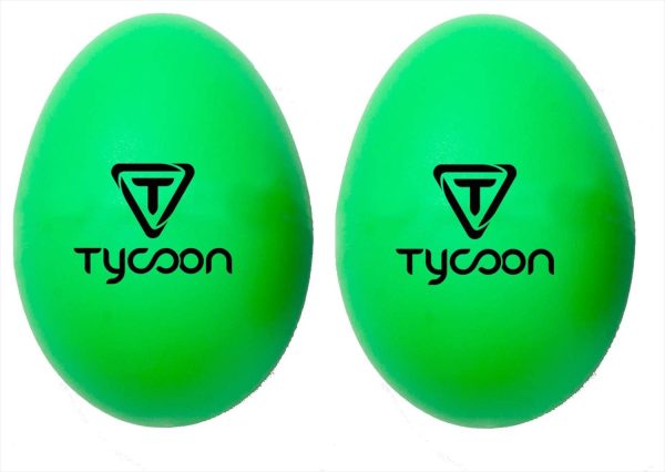 Tycoon Percussion Plastic Egg Shakers - Green - TE-G