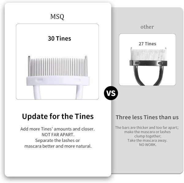 Eyelash Comb MSQ Eyelash Separator Mascara Applicator Eyelas... - Image 6
