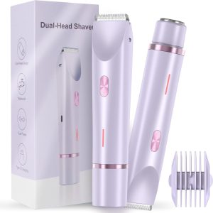 Women Bikini Trimmer, Dual-Head Hair Trimmer for Women,2-in-...