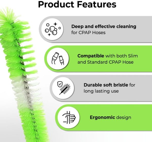PURDOUX Purslim 6ft CPAP Hose Brush, CPAP Cleaner for Standa... - Image 2