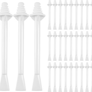Qancekoo 30 PCS Plastic Nose Wax Sticks Dual-End Wax Applica...