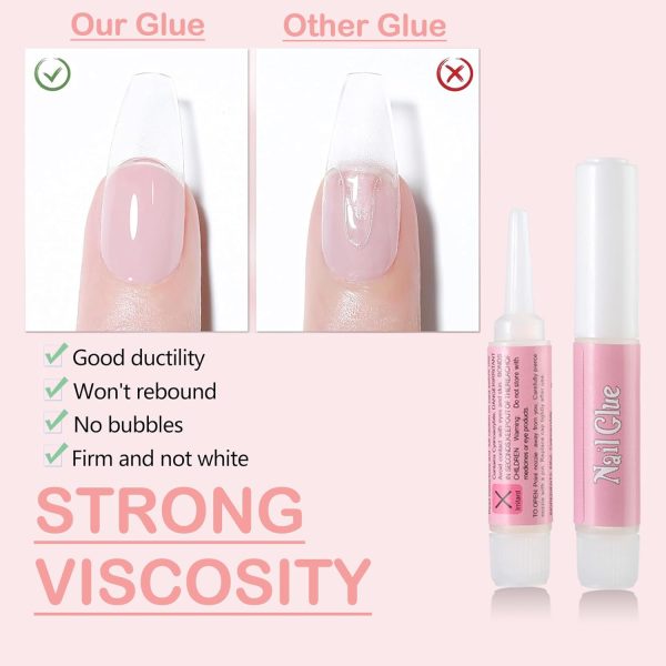 MUSILAN Nail Gel Glue,6PCS Nail Glue for Acrylic Nails Super... - Image 4