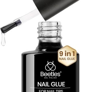 Beetles 9 in 1 Nail Glue Gel for Nail Tips and Clear Acrylic...