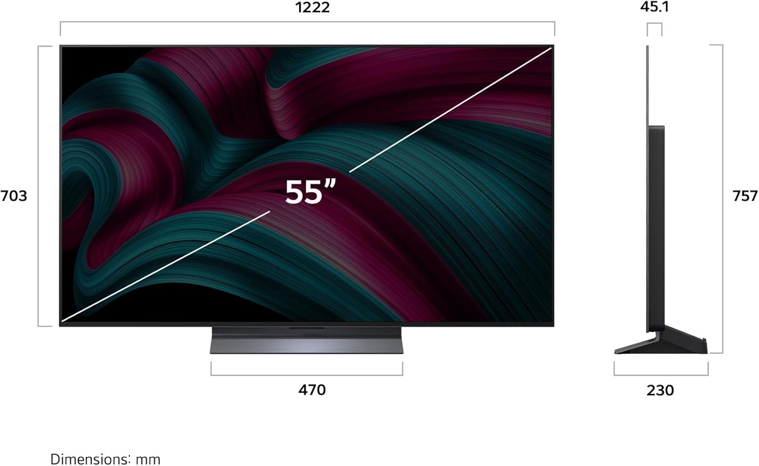 LG 55-Inch C5 OLED evo 4K Smart TV – α9 AI Processor 4K Gen …