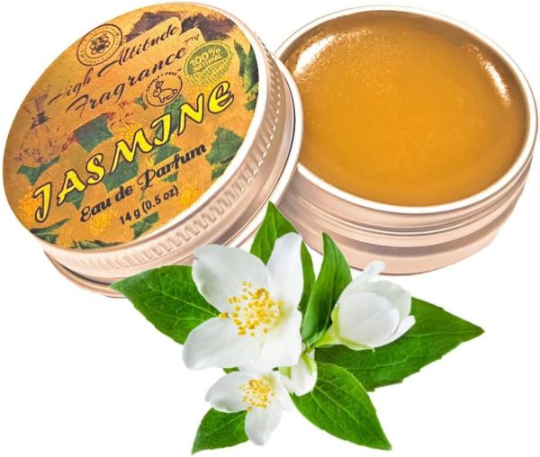 JASMINE Perfume - Eau de Parfum - Solid Balm - Natural Essen...