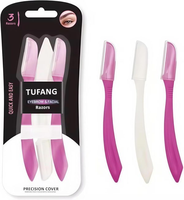 3pc,tufang eyebrow, Facial Razor, Women disposable shaving r...