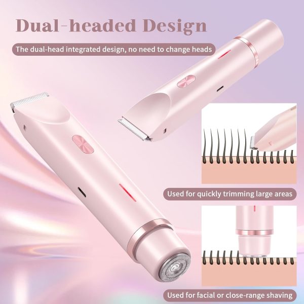 Women Bikini Trimmer, Dual-Head Hair Trimmer for Women,2-in-... - Image 2