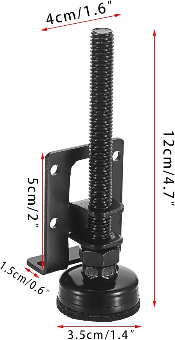 JuxYes 4 Pack Adjustable Leveling Feet Heavy Duty Furniture ... - Image 7