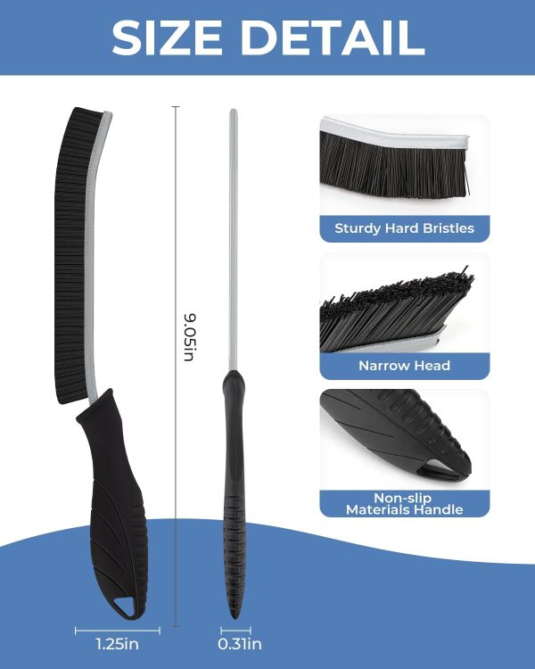 Cleangor Crevice Cleaning Brushes, Cleaner Scrub Brush Tool ... - Image 7