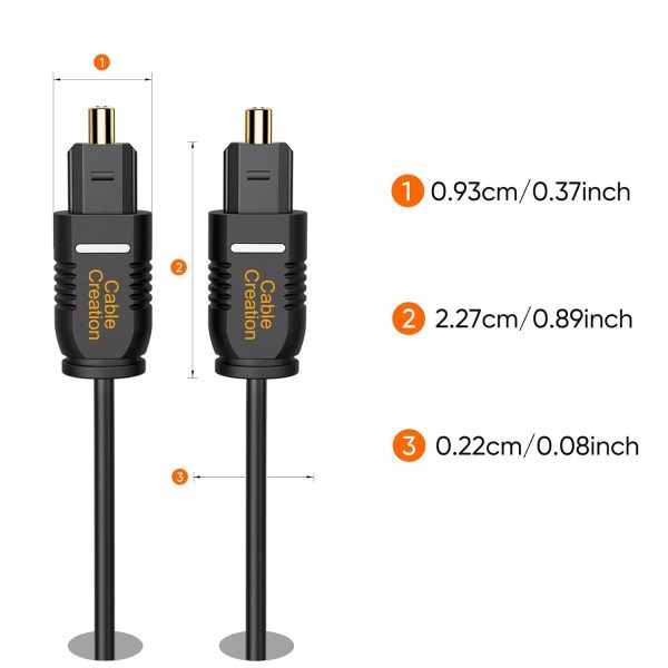 CableCreation Optical Digital Audio Cable, Thin Fiber Optic ... - Image 7
