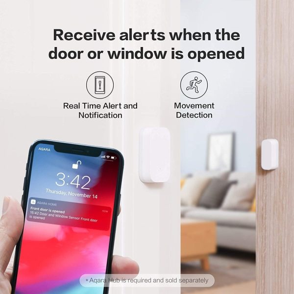 Aqara Zigbee Door and Window Sensor 3 Pack, Wireless Contact... - Image 6