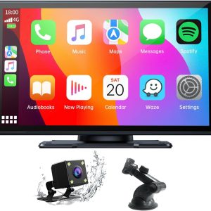 Volam 9'' Apple Carplay Screen for Car, Compatible with Appl...