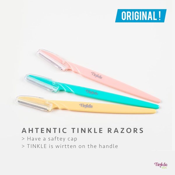 Tinkle Dermaplaning Tool 9ct, Dermaplane Razor for Women, Sa... - Image 3