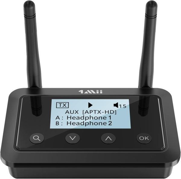 1Mii B03+ Bluetooth Transmitter Receiver for TV Home Stereo,...