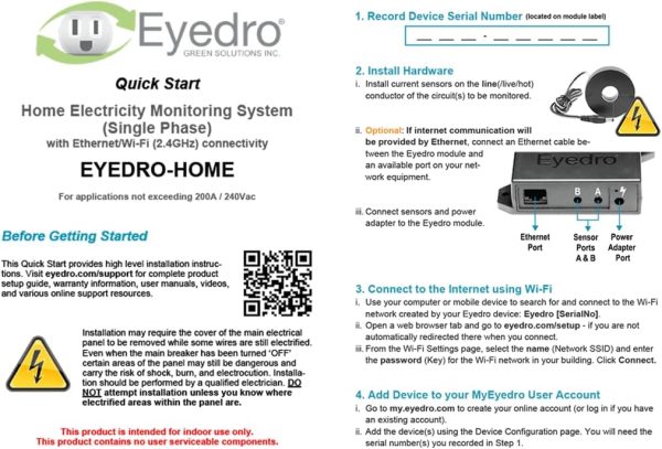 Eyedro Home Energy Monitor - Solar Energy/Net Metering - Sav... - Image 3