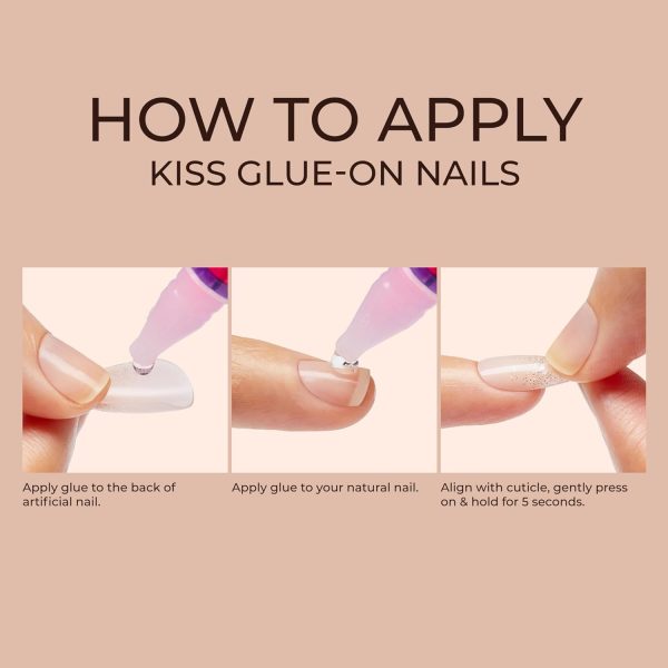 KISS Classy, Fake Nails, Exclusive Only, Light White, Oval, ... - Image 2