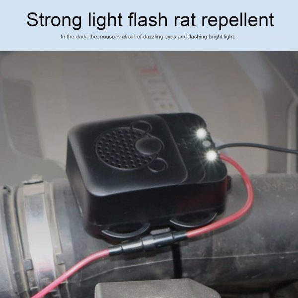 Mouse Repeller Electronic Rat Repeller Light Strobe Vehicle ... - Image 3