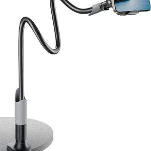 SAIJI Gooseneck Bed Phone Holder, Flexible Long Arm Phone Mo...