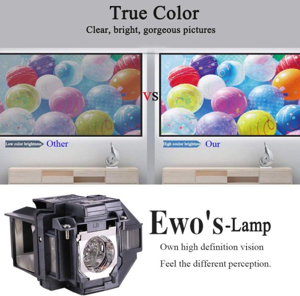 EWO'S Replacement Projector Lamp for ELPLP96 Epson Powerlite... - Image 3