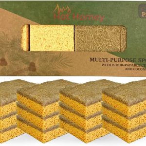 Hot Homey Non-Scratch Plant Based Scrub Sponge - Coconut Fib...