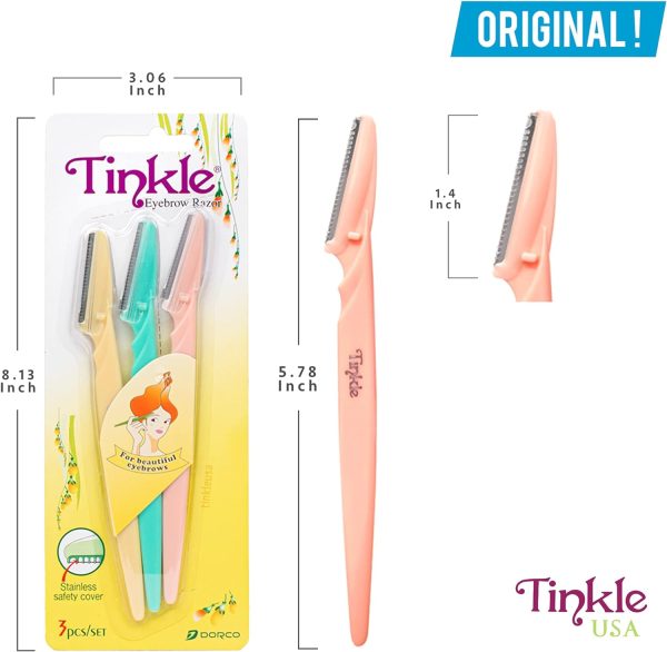 Tinkle Dermaplaning Tool 9ct, Dermaplane Razor for Women, Sa... - Image 5