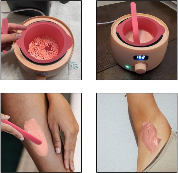 KVZVK Silicone Wax Bowl for Hair Removal, Reusable Non-Stick... - Image 4