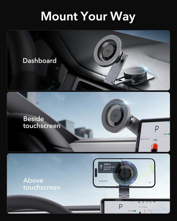 ESR for MagSafe Car Mount 2300g, Foldable Dashboard/Tesla To... - Image 2