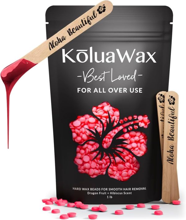 KoluaWax Hard Wax Beads for Hair Removal – Coarse Hair – Fac...