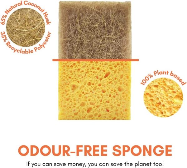 Hot Homey Non-Scratch Plant Based Scrub Sponge - Coconut Fib... - Image 2