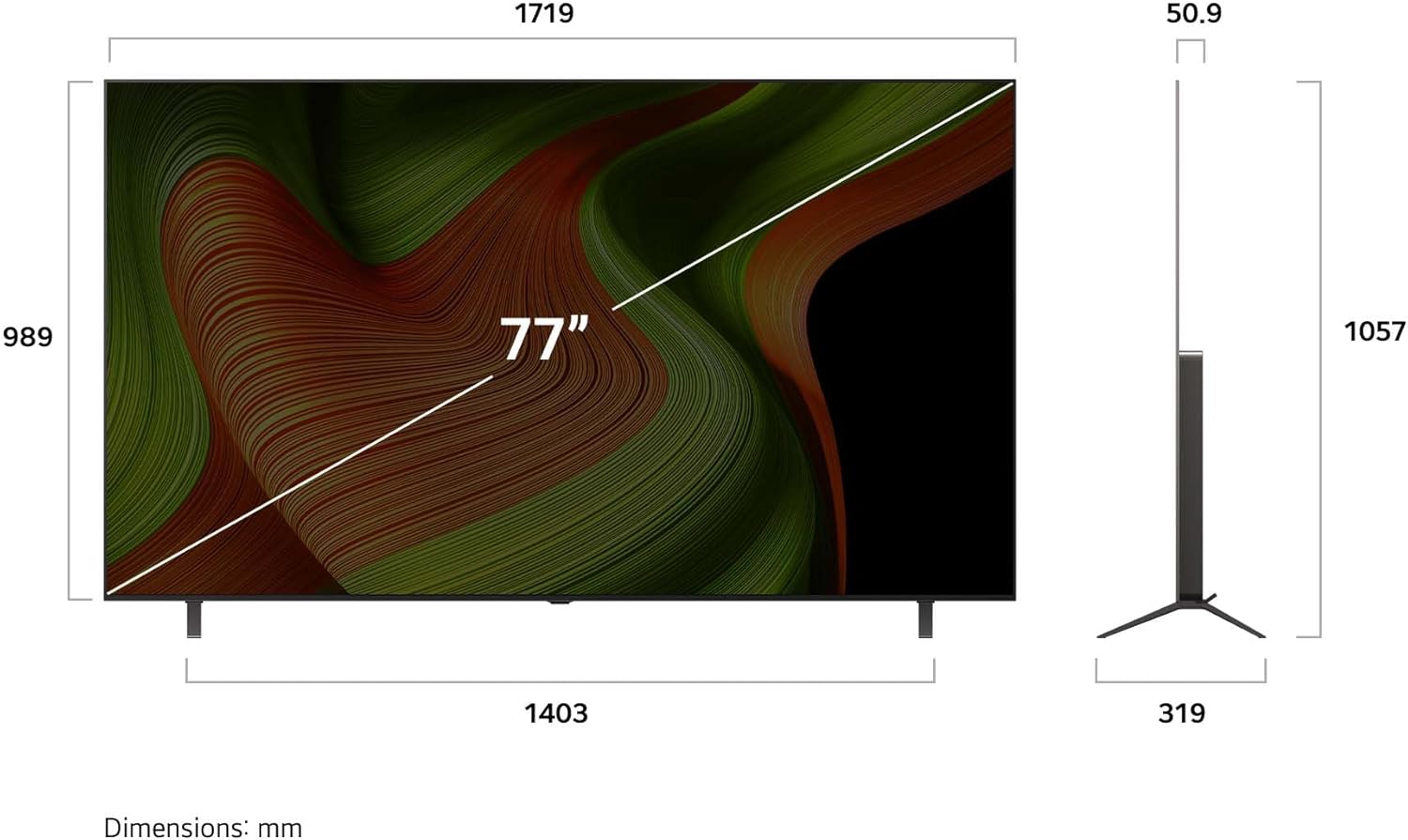 LG 77-Inch B5 OLED 4K Smart TV – α8 AI Processor 4K Gen 2, A…